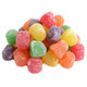 Vibrant rainbow Spice Drops, approx. 120 chewy candies per pound, with a sweet sugary coating.