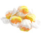 Candy Corn Salt Water Taffy, vibrant orange, yellow, white pieces, approx 60 per pound, creamy, gluten-free.