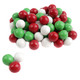 Jelly Belly Christmas Dutch Chocolate Mints, red, white, green candy shells, creamy peppermint filling, approx 210 per pound.