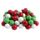 Jelly Belly Christmas Dutch Chocolate Mints, red, white, green candy shells, creamy peppermint filling, approx. 210 per pound.