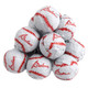 Chocolate Flavored Baseballs, individually wrapped in red foil, approx 90 per pound, rich chocolate flavor.