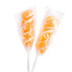 30 bright orange twist lollipops, individually wrapped, with a delicious citrus orange flavor.