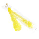12 individually wrapped bright yellow rock candy sticks, 6 inches long.