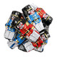 Miniature Christmas chocolate toy soldiers, Madelaine milk, assorted colorful foil wrapped, approx 50 per pound.