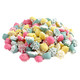 Mini Misty Mints, creamy pastel candy, approximately 600 per pound, with white crunchy beads on one side.