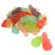 Colorful assorted 1'' gummy Easter bunnies, approx 100 per pound. Mango, strawberry, blue raspberry, green apple, cherry, grape.
