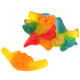 Colorful assorted jet plane gummies, bulk unwrapped, approx 55 pieces.