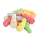 Sugared Gummy Easter Bunnies, 6 pastel colors, over 1 inch tall, sweet sugar coating.