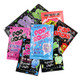 20 assorted Pop Rocks packs. Vibrant mix of blue raspberry, green apple, strawberry, grape, watermelon, cherry flavors.