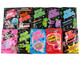 20 Assorted Pop Rocks packs. Colorful assortment of Cotton Candy, Green Apple, Blue Raspberry, Grape, Strawberry, Watermelon, Cherry.