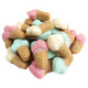 Kervan Gummy Ice Cream Cones. Assorted pink strawberry, white vanilla, green mint soft-serve & three-scoop designs.