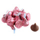 Light pink foil Hershey Kisses, approx 100 individually wrapped. Rich creamy chocolate baby shower candy.