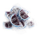 Bright blue, individually wrapped Blueberry Jelly Fruit Slices. Soft, sweet, chewy candy, approx 32 per pound.