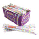 24 Smarties candy necklaces, rainbow colored candy beads on stretchy cords, individually wrapped.
