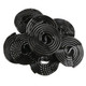 Bulk 4.4LB bag, dark black licorice wheels, round rolled laces. Gerrit Verburg old fashioned candy.
