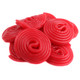 Red strawberry licorice wheels, Gerrit Verburg, 4.4lb bag, approx. 200 1.5-inch diameter classic rolled laces.