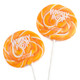 image of orange swirly pops whirly carnival candy