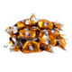 Creamy brown Coffee Rio Caffe Latte hard candies, approx. 87 pieces per pound, real coffee flavor, USA made.