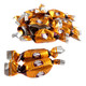 Coffee Rio Caffe Latte hard candy, creamy brown, 87 pieces per pound, rich coffee flavor, Made in USA.
