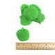 Green, apple-shaped gummy sour candies with a sugar coating. Approximately 36 pieces per pound.