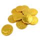 image of chocolate coins gold foil wrapped chocolates st patricks day candy pirate milk new years mardi gras