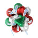Christmas Hershey Kisses, approximately 90 per pound, in festive red, green, and silver foils, classic holiday chocolate candy.