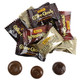 Balis Best Assorted Coffee, Latte, Espresso hard candy, various brown tones, 120 wrapped pieces.