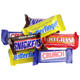 Fun size variety pack chocolates showing featured mini candy bar brands on the front packaging