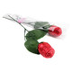 10 ruby red foil-wrapped Belgium milk chocolate roses, perfect for Valentine's Day, anniversaries, wedding candy.