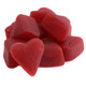 Fiery red cinnamon juju hearts, sweet & spicy, 80 pieces per pound. Perfect Valentine's candy.