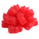 Red cinnamon gummy bears, approximately 39 per pound. Sweet and spicy, 1 1/2'' tall, USA made.