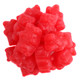 Red, sweet, spicy cinnamon gummy bears. Approx 39 chewy bears per pound, 1.5 inch tall, made in USA.