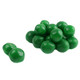 Green Apple Chewy Sour Balls, tangy, chewy, bright green, dark green candy shell, approximately 95 per pound, USA.