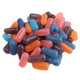 Mike and Ike Berry Blast, 1 lb. mix of blue, red, purple, and peach-colored fruity candies, approx 250 pieces.
