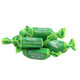 Bright green apple Frooties, 360 pieces of soft chewy fruit candy in a bulk bag.