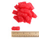 Red cinnamon mini Santas, 1.5 inches tall. Approx 59 sweet Christmas candy pieces per pound.