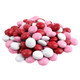 Valentine Chocolate Gems, delicious red and pink chocolate candy gems, approx 400 per pound.