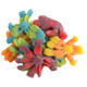 Trolli Sour Gummy Octopus, vibrant tie-dyed multi-colors, sour, sweet, approx 35 per pound.