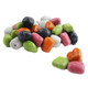 Approximately 150 Black Licorice Hollows per pound, with colorful purple, pink, orange, green, and white candy shells. Made in USA.