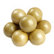 Pearl Gold 1-inch gumballs, bright gold candy coating, approx. 45 gumballs per pound.