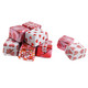Madelaine Milk Chocolate Valentine Presents, assorted shiny festive foil wrapped, approximately 45 pieces per pound.