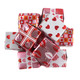 Madelaine Milk Chocolate Valentine Presents, foil wrapped in assorted festive colors, approx. 45 pieces per pound.