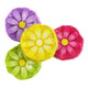 Approximately 50 milk chocolate gerbera daisy flowers, each wrapped in bright, colorful foil.
