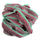 Red and green striped sour watermelon gummy belts, 9 inches long, coated in sour sugar, approximately 50 belts per pound.