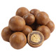 Golden brown, double-dipped peanut butter malt balls, smooth creamy coating. Crunchy, delicious candy, Made in USA.