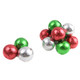 Christmas milk chocolate foil wrapped candy balls mix, bulk holiday candy