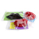 image of wax assortment of lips fangs mustached candy