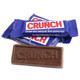Nestle Crunch Fun Size milk chocolate candy bars, crunchy rice crisps, blue wrappers. Approx. 35 pieces per pound.