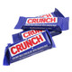 Nestle Crunch Fun Size candy bars, bite-sized milk chocolate with crispy rice, blue packaging, approx 35 pieces per pound.