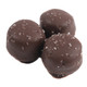 Ashers dark chocolate vanilla butter creams with sea salt, approx 27 rich brown and light cream pieces.
